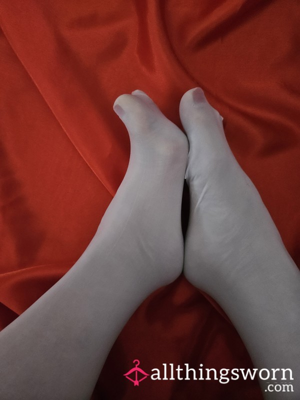 Goddess Teasing You In Sheer White Tights Wigglingtoes And Showing Soles Of My Beautiful Feet Watch This Video