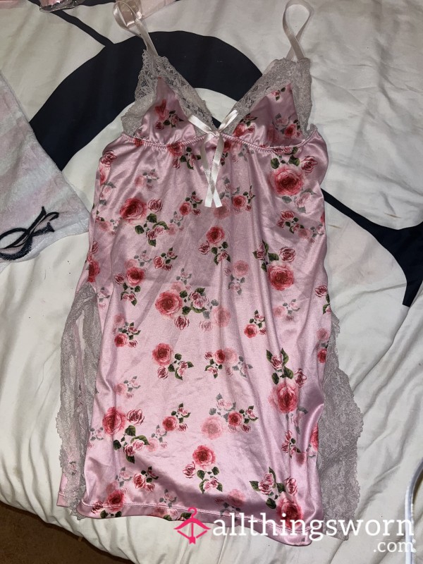 Goddesses Cute Small Mini Pink Night Dress 🌸
