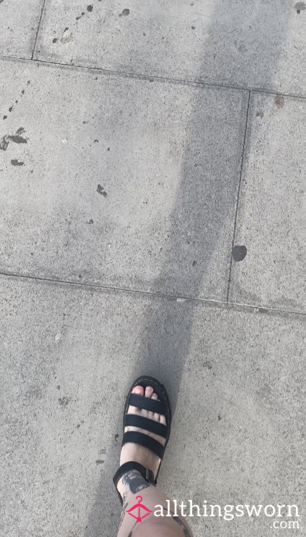 Going For A Walk In Sandals