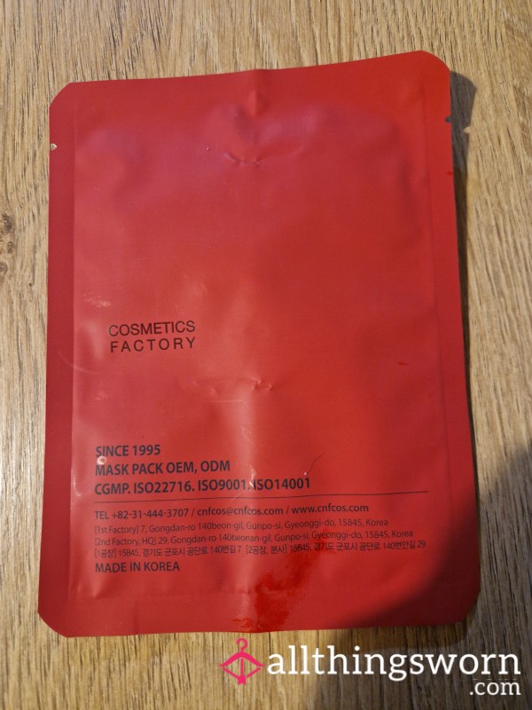 Going To Relax With A Face Mask Tonight, Who Wants It After?