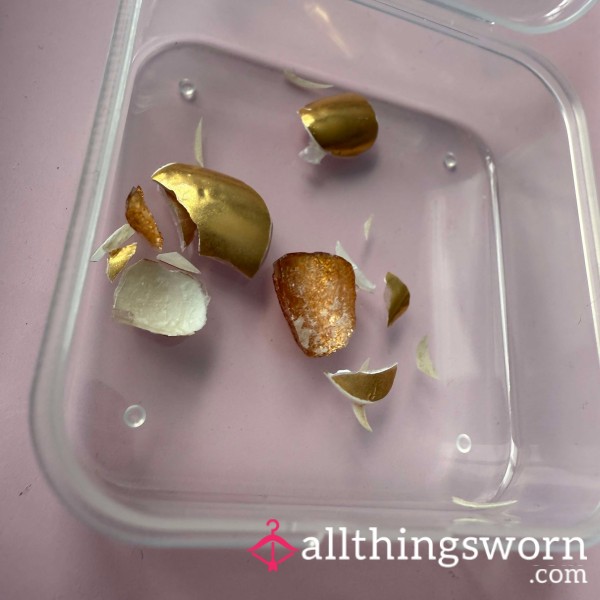 Ready To Ship - Gold Gel Nail Clippings