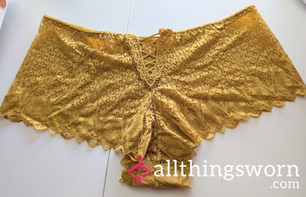 Gold Lacey Panties