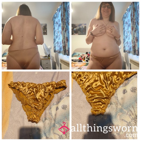 Gold Satin Knickers