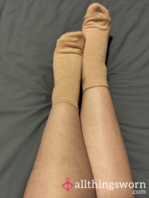 Gold Sparkle Socks
