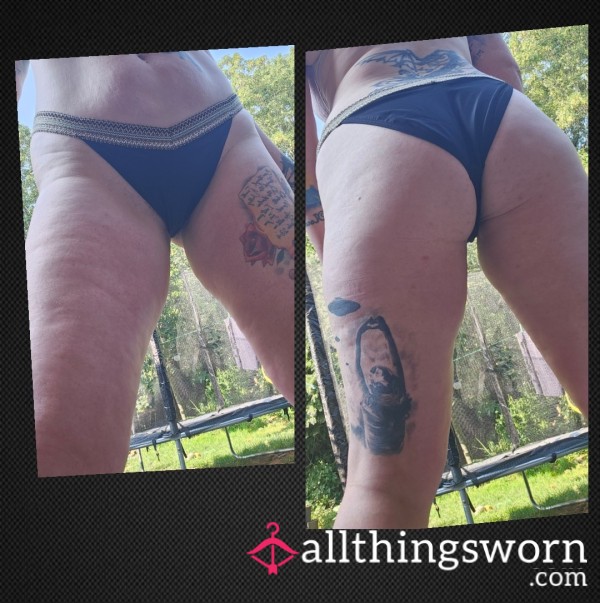 Gold Trim Bikini Bottoms 48 Hour Wear