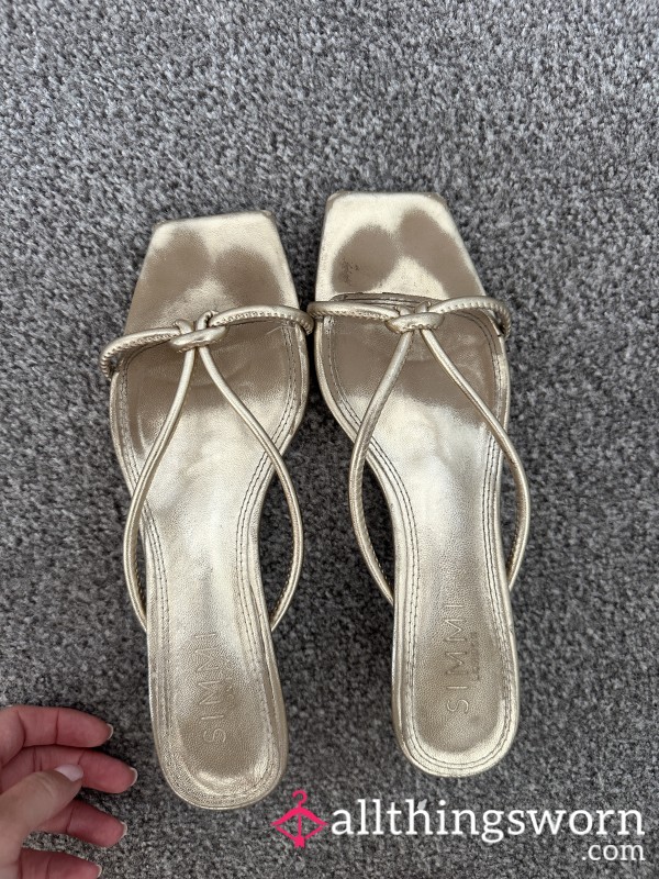Gold Used Heels