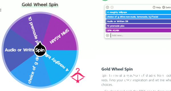 Gold Wheel Spin