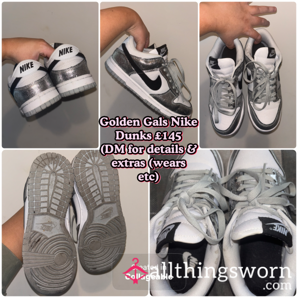 Golden Goddess Nike Trainers – Worn, Sweaty & Ready To Worship