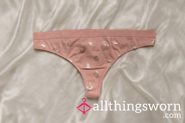 🐚 Golden Seashell Thong 🌊