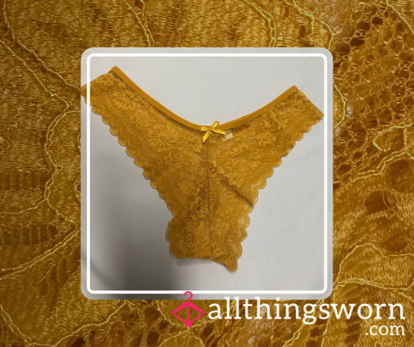 Golden Sin ⋆ 24 Hour Worn Lace Panties