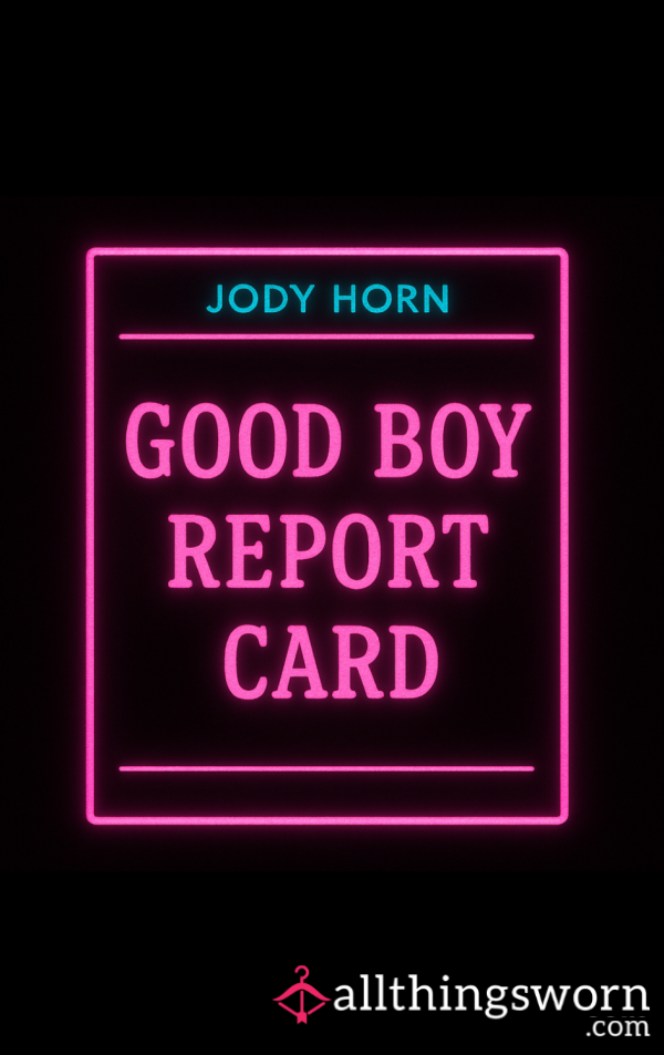 Good Boy Report Card