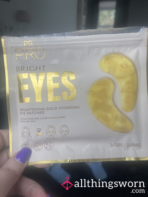Used Gold Hydrogel Eye Patches 👀💎