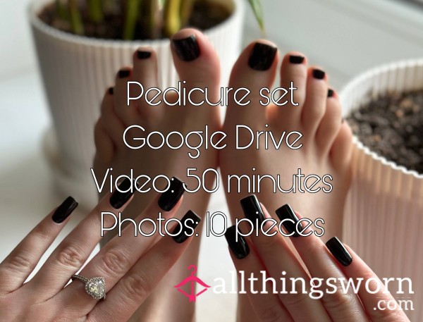 🎀Google Drive With Videos And Photos Of Me Getting A Pedicure🎀