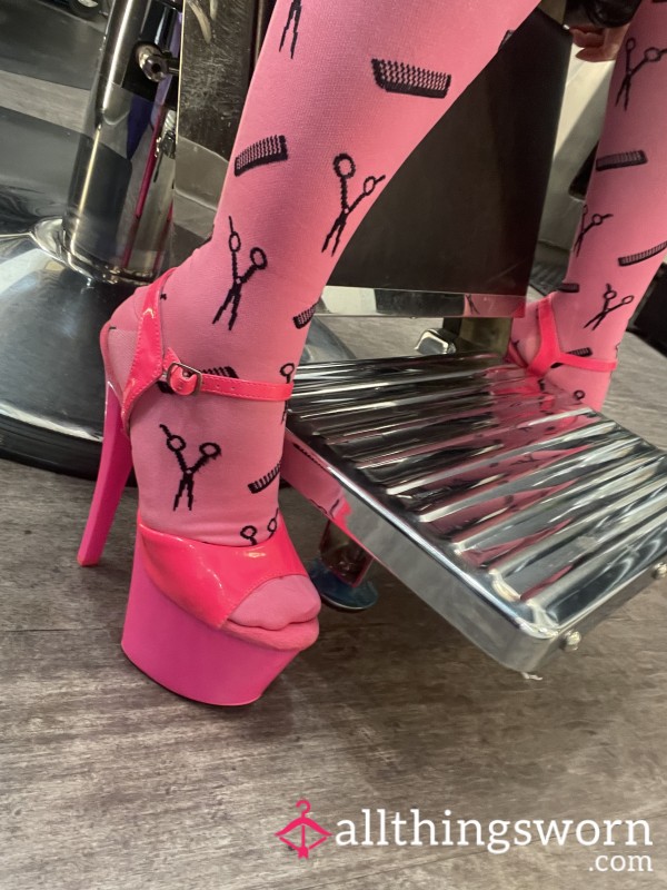 Google High Heel Sock Model Shoot