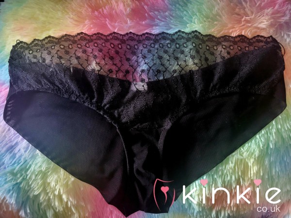 Gorgeous Black Lace Trim Knickers