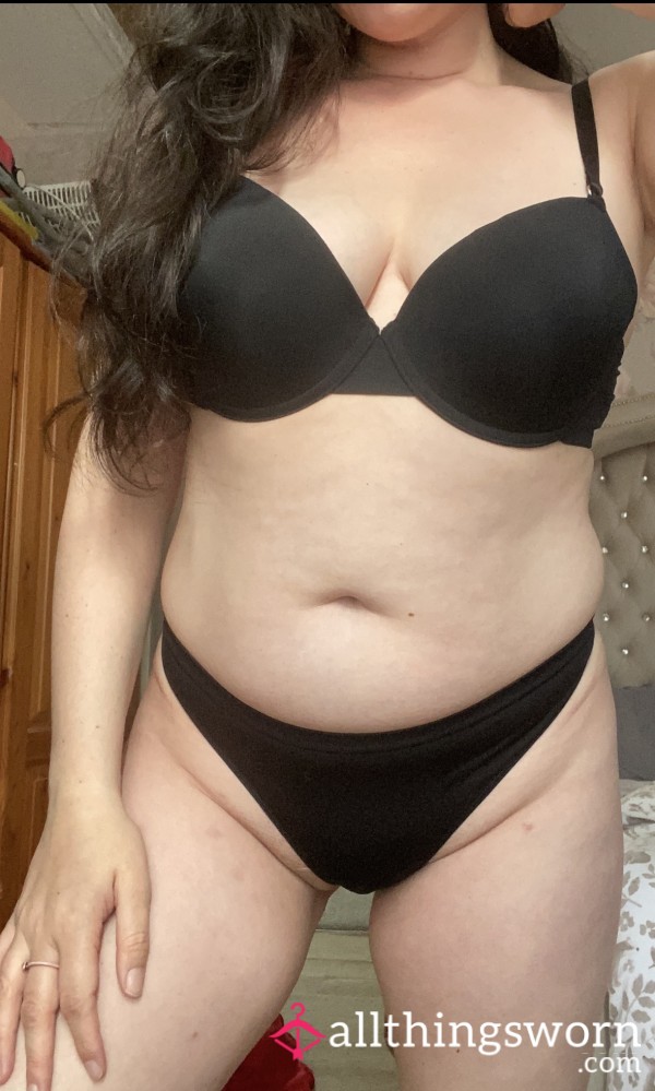Gorgeous Black Set Under My Waitress Uniform