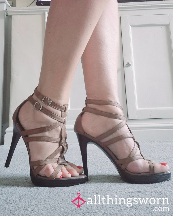Gorgeous Brown Leather High Heels For  All Your Heel Fetish Or Collection... 💋😈🥵👠