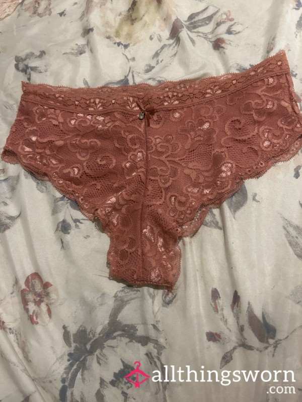 Lacy, S**y Cheeky Panties, Rose-colored