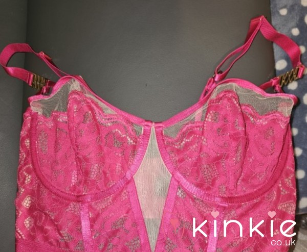 Gorgeous Pink Boned Corset 36D