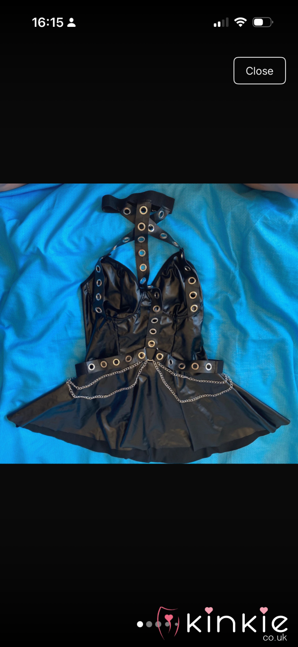 Gorgeous Pvc Leather Dress Siz10/12