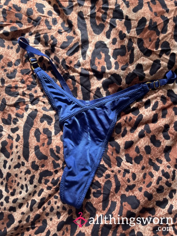 Gorgeous Royal Blue Thong Worn By A Hot Redhead On A Hot Sunny Walk - Leaving The Site Soon So Be Quick!