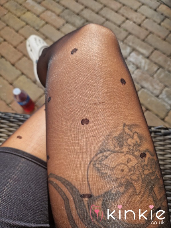 Gorgeous Shinny Polka Dot Tights Size S