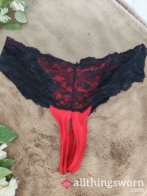 Gorgeous Well Used Crotchless Panties.