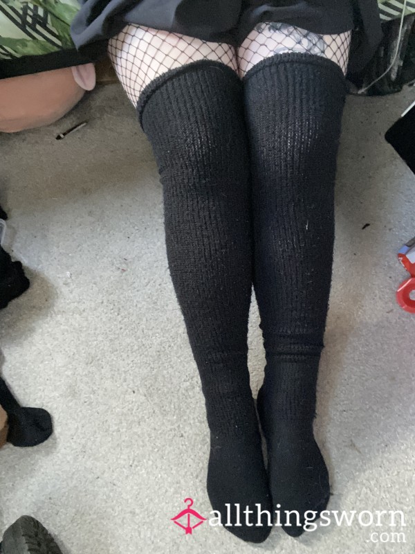 Gorgeous Well Worn Thigh High Socks