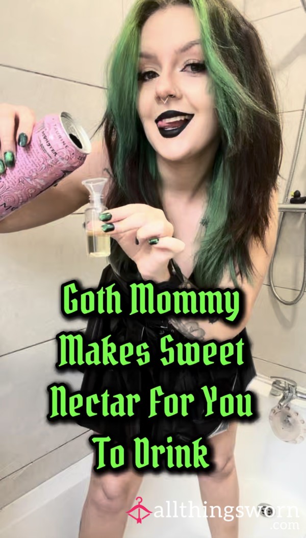 ⛓️😈 Goth DommyMömmy Makes You Some Gamer “Lemonade” 😈⛓️ - 2mins14 - Take A Sip Of My Nectar