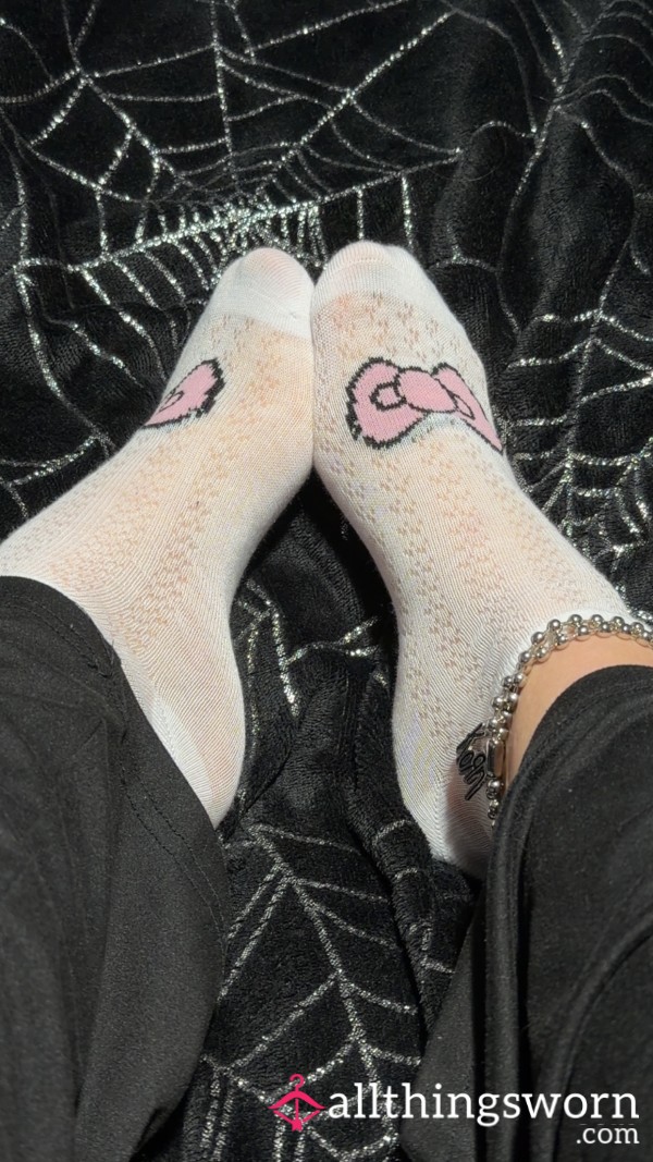 Goth Girl Feet - Socks And Glitter Oil