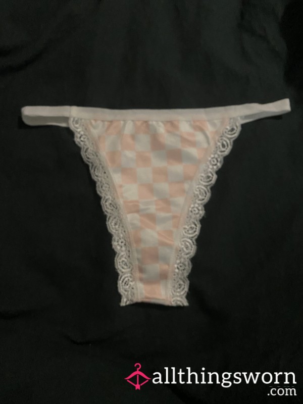Goth Girl Pink Checker Panties