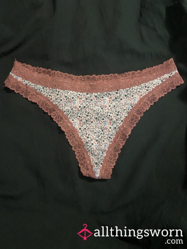 Goth Girl Pink Flor*l Panties