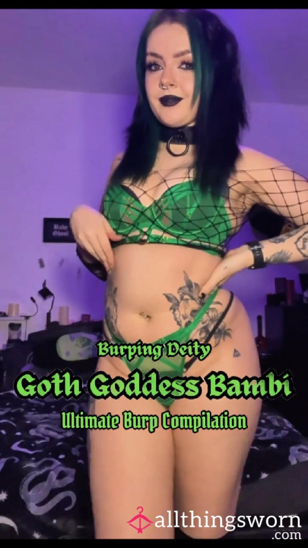 ⛓️ Goth Goddess Ultimate Burp Compilation⛓️ 6 Minutes Of All The BEST Burps