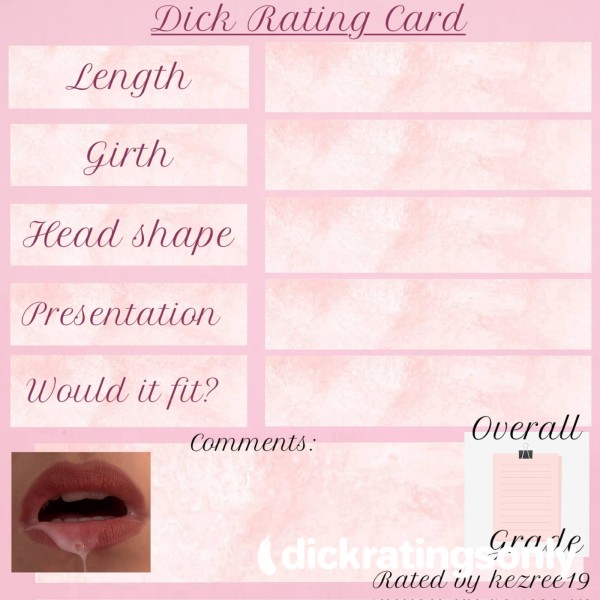 Graded D*ck Rating