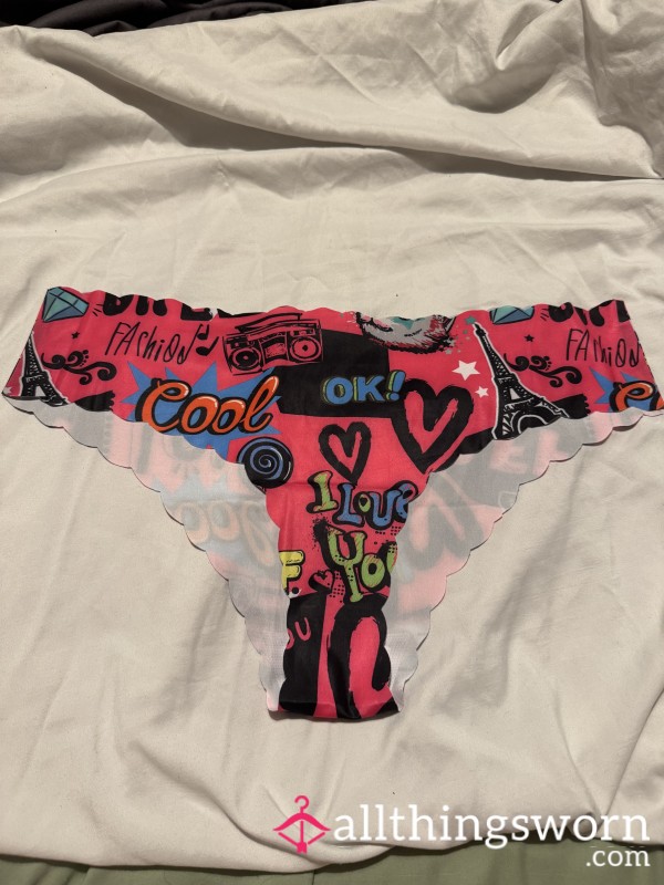 Graffiti Panties (Dark Pink)