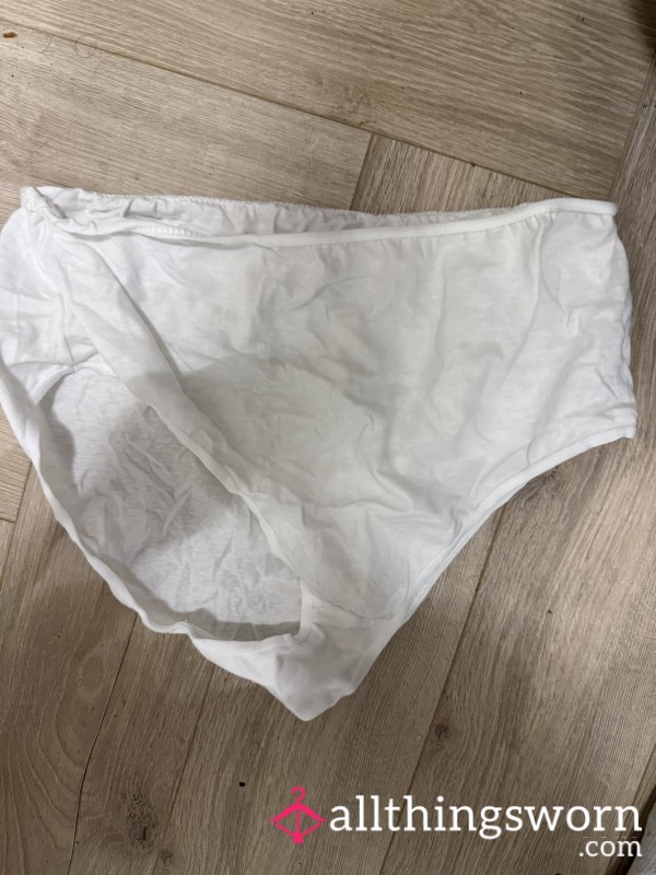 Full Back White Pants Will Show Proof Of Wear