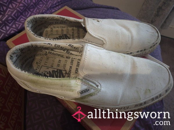Gra**-Stained & Sinfully Scented, My Dirty White Vans