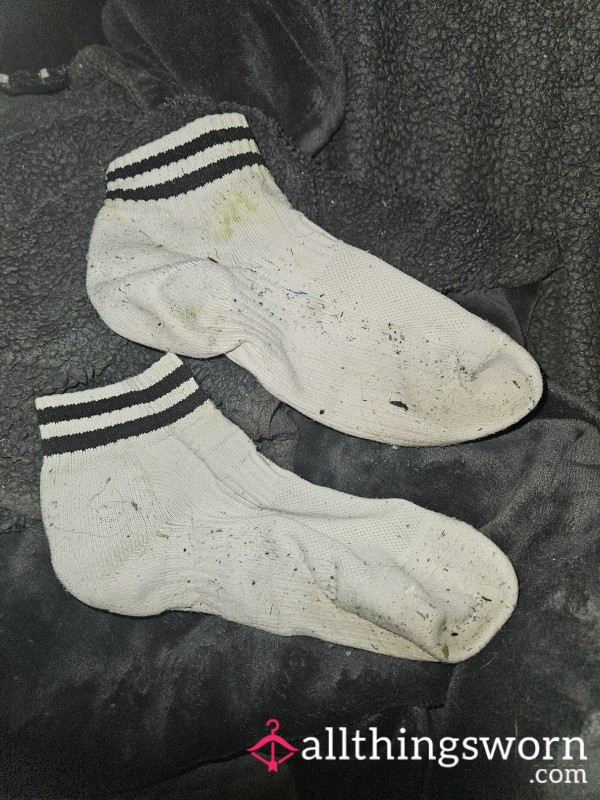 Gra** Stained Socks