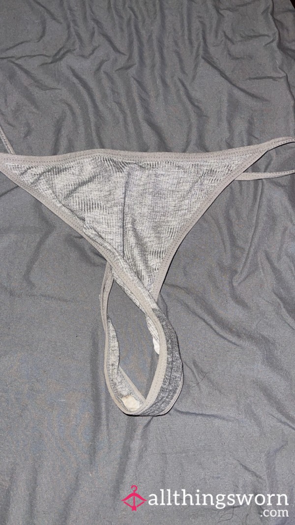 Gray After S** Thongs!