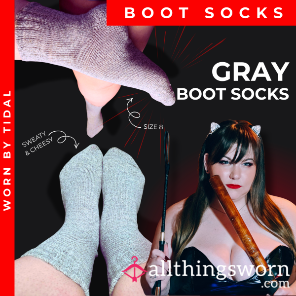 SOCKS | GRAY BOOT SOCKS + VIDEO