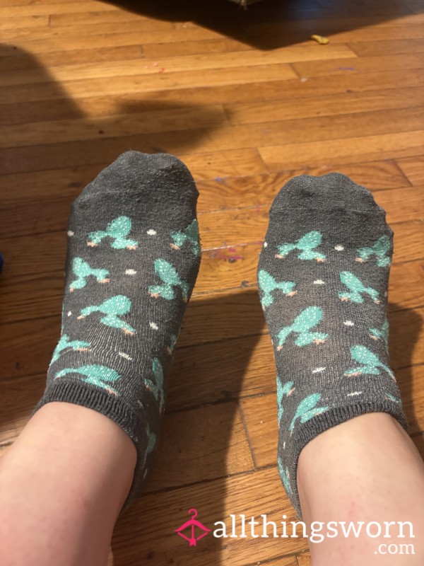 Gray Cactus Socks