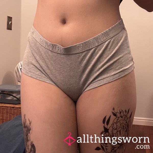 Gray Calvin Klein Boyshorts🐭