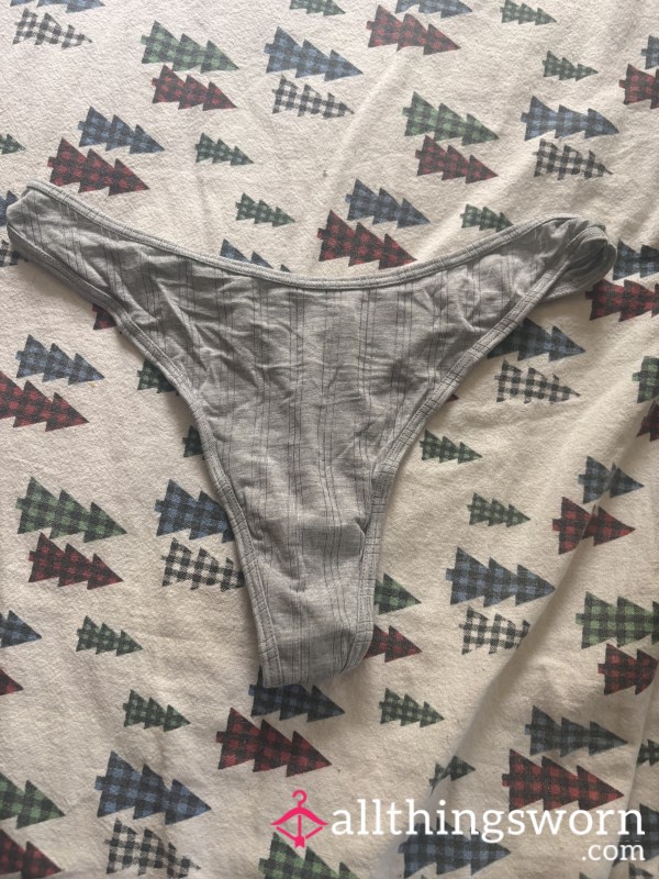 Gray Cotton Victoria’s Secret Thong
