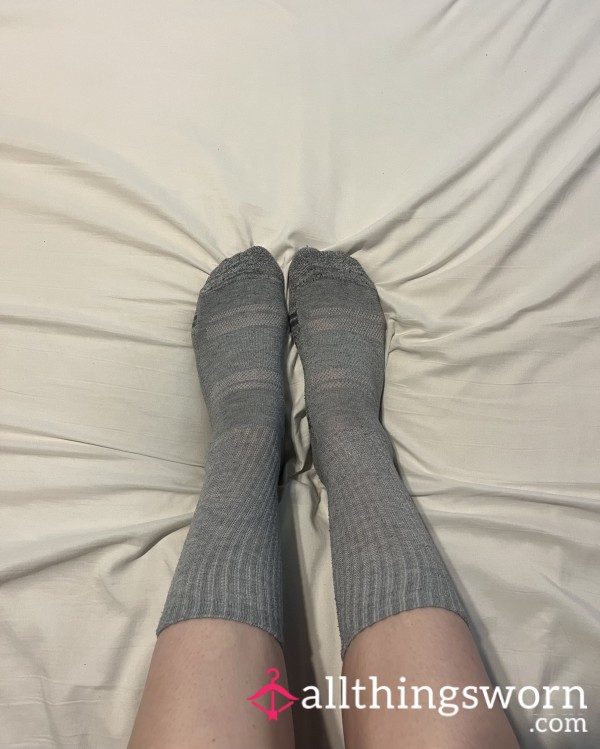 Gray Crew Socks