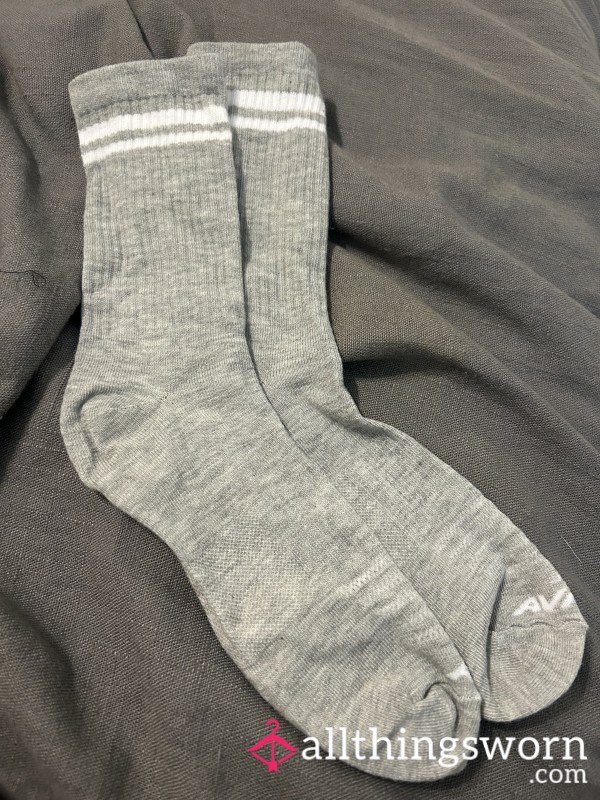 Gray Crew Socks