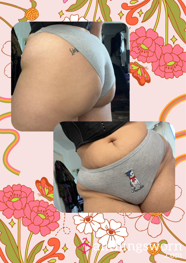 Gray Full Back Panties