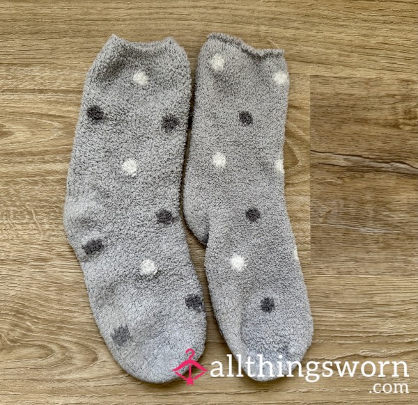 Gray Fuzzy Socks 🩶