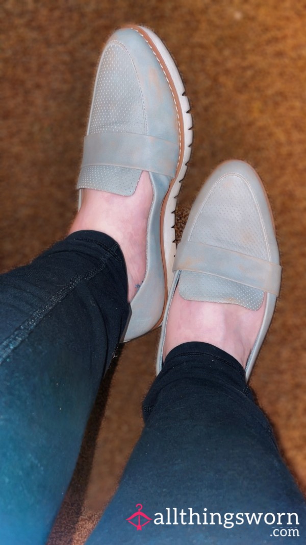 Gray Memory Foam Flats