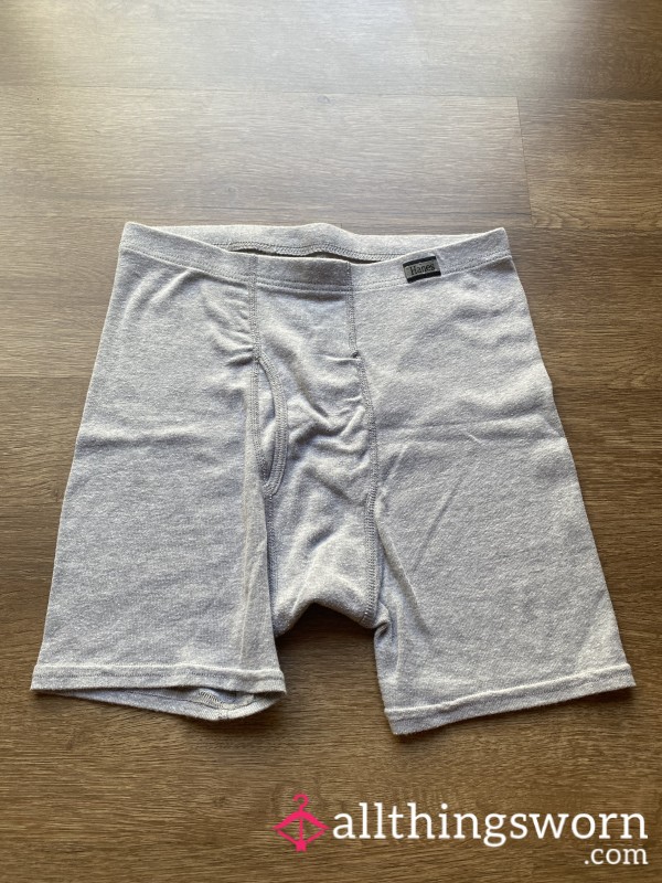 Gray Men’s Hanes Boxers