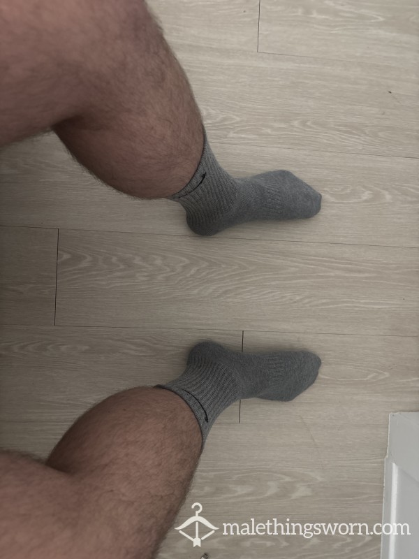 Gray Nike Socks
